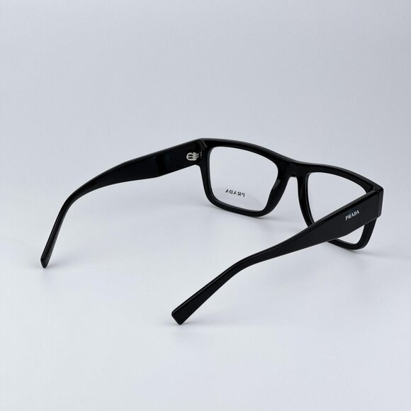 Prada PR15YV 1AB1O1 Women BRAND NEW Eyeglasses Black Rectangle Unisex - Picture 4 of 10